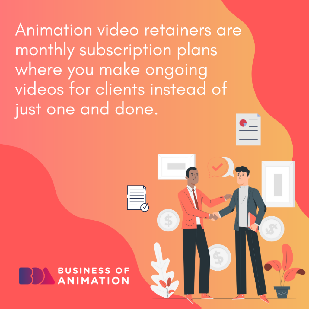 Definition of animation video retainers