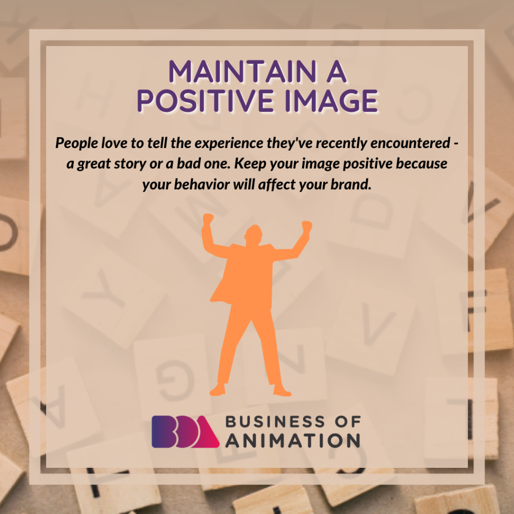 Maintain A Positive Image