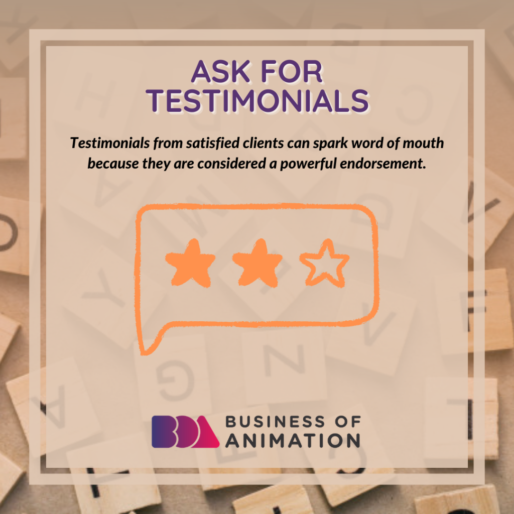 Ask For Testimonials
