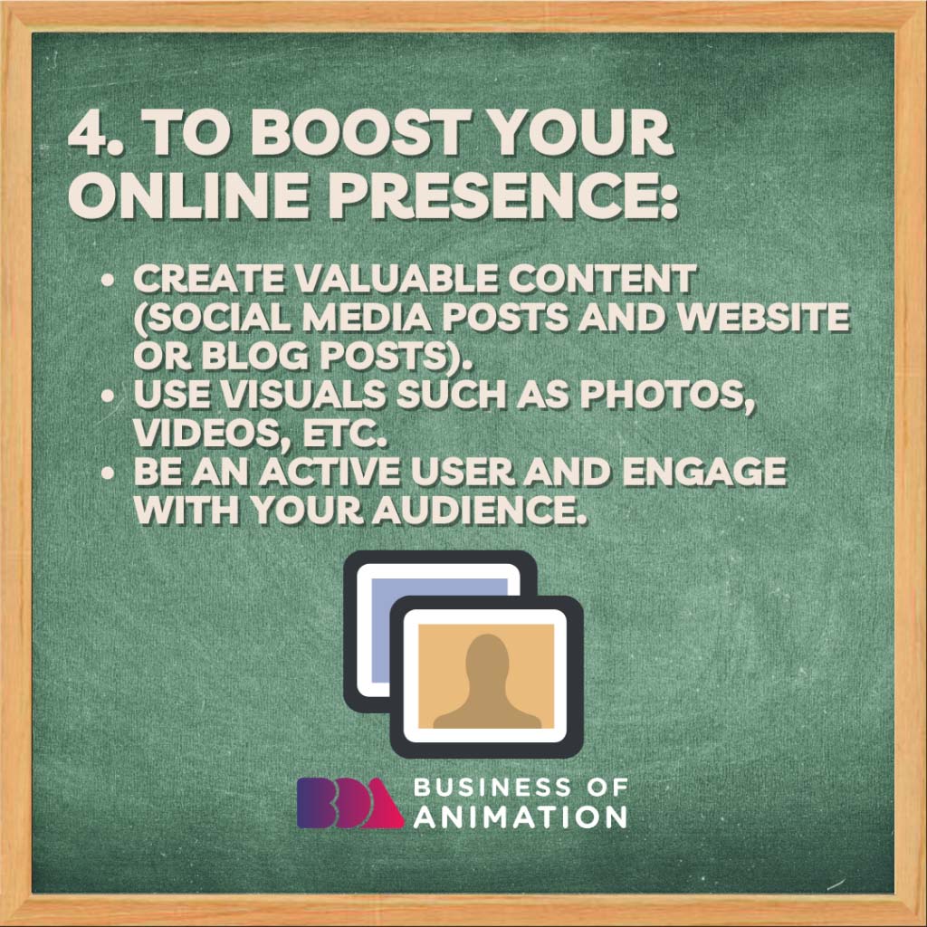 To boost your online presence: