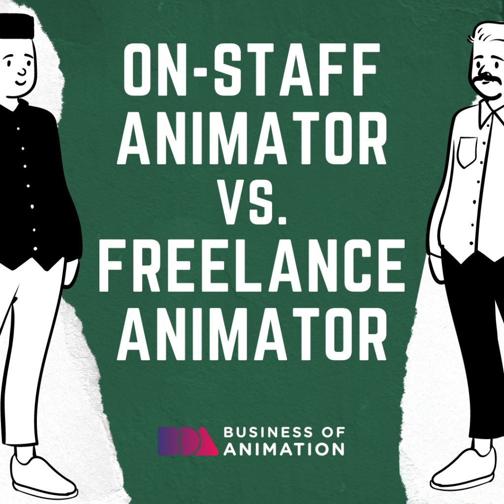two guys, one who is an on-staff animator and the other is a freelance animator