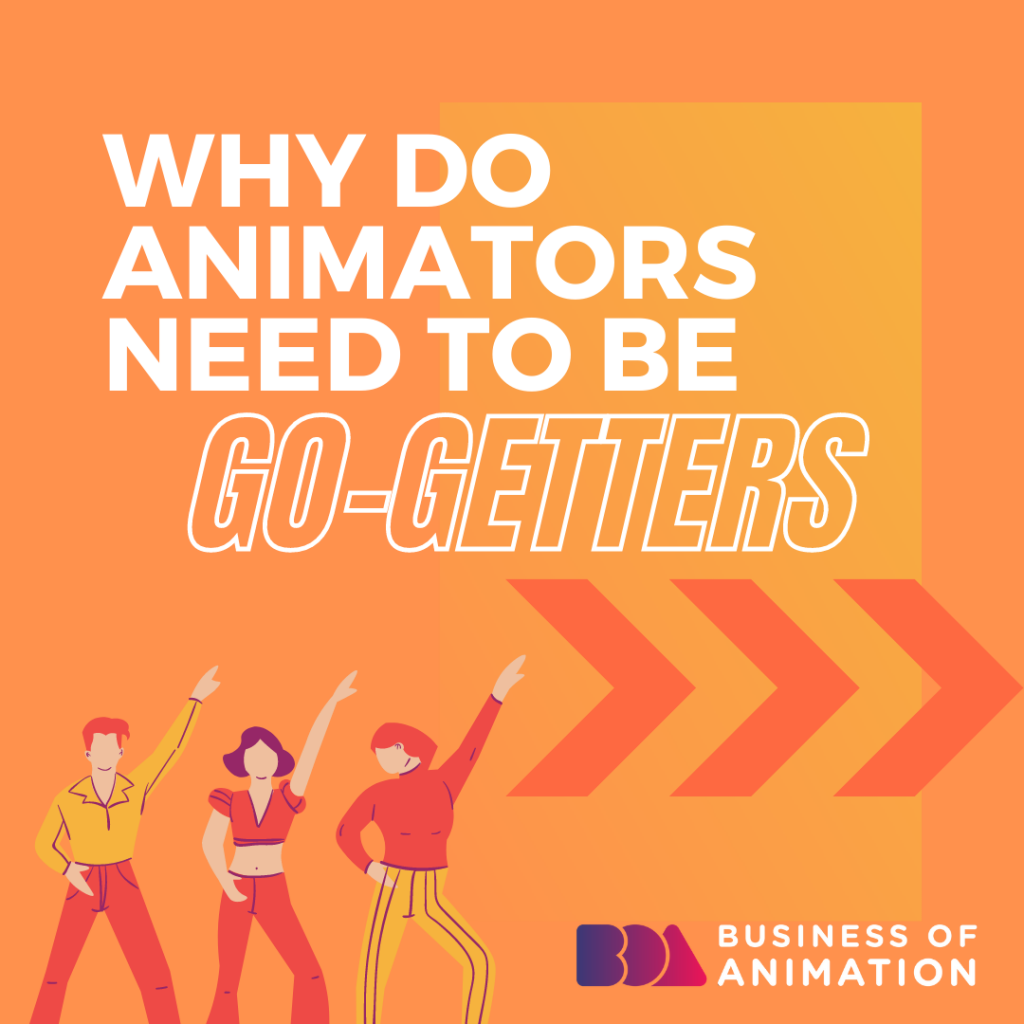 three animators dancing as they have a go getter mindset