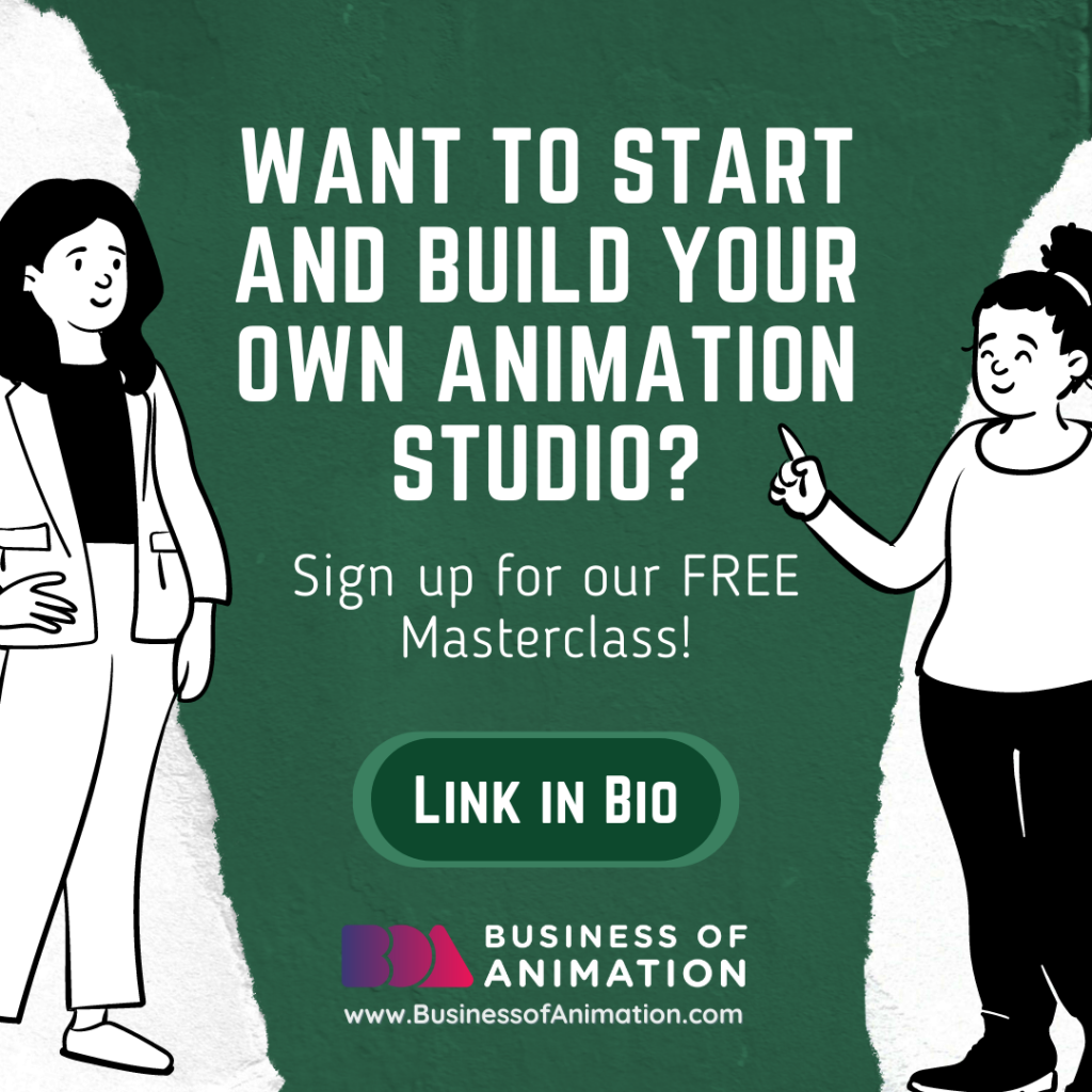 if you want to start your animation studio then you should sign up for our free masterclass