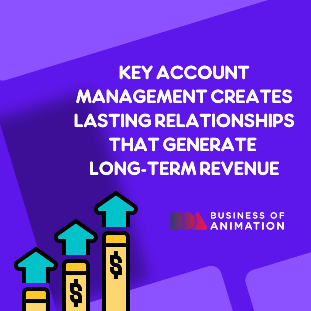graphs showing the success of using key account management in your animation business