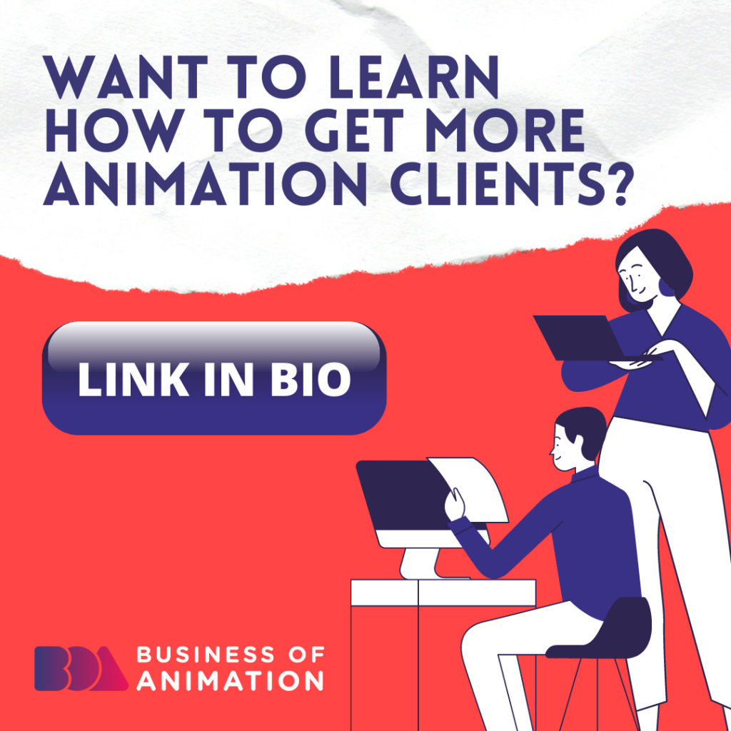 two animators wonder how they can get more animation clients