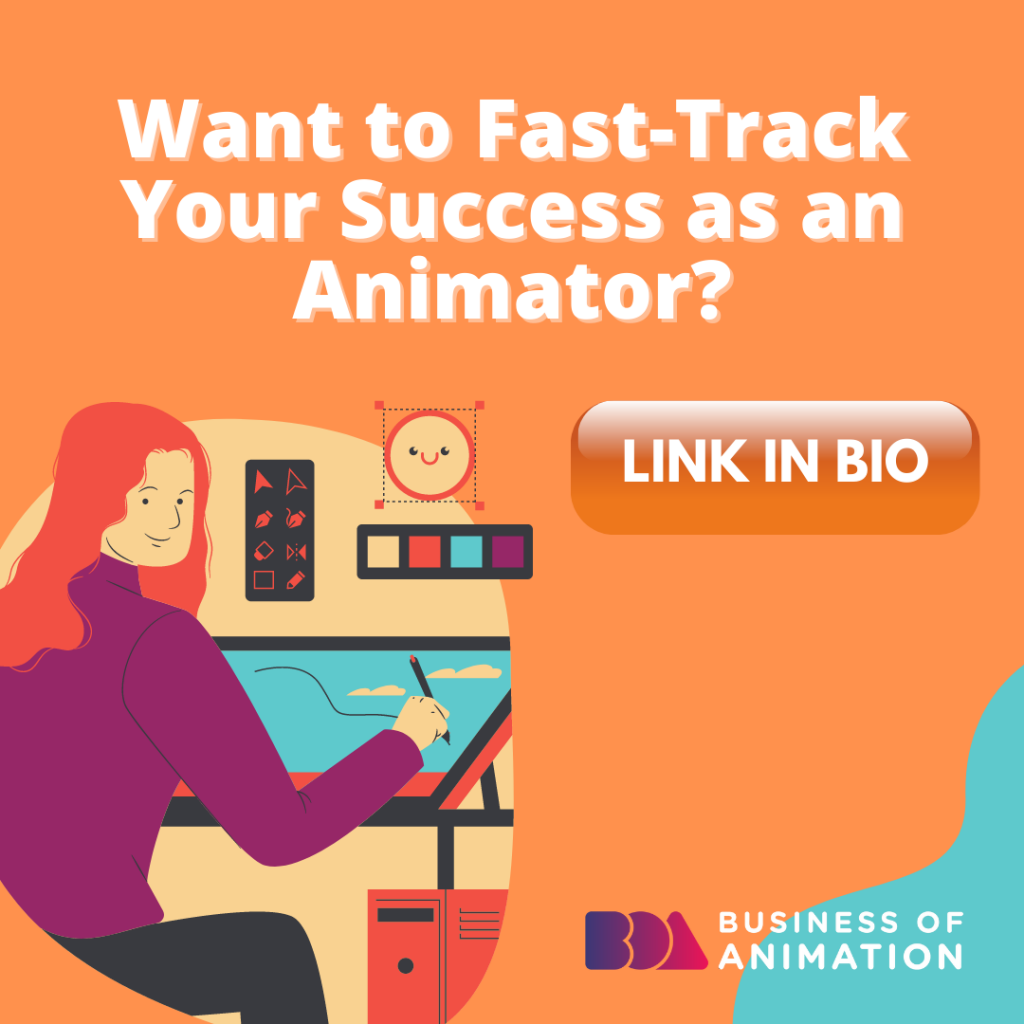 an animator working hard as they fast track their success