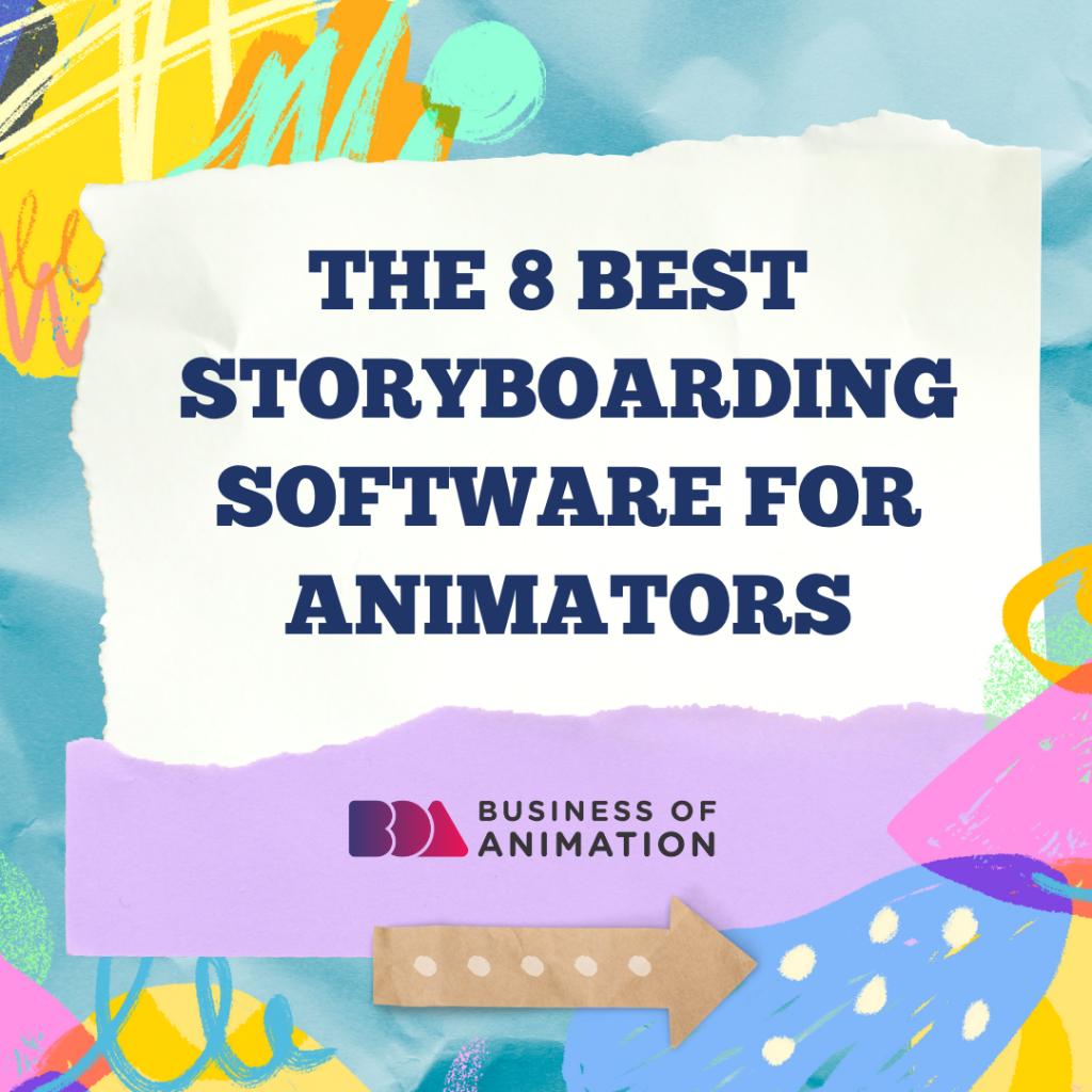 "the 8 best storyboarding software" written on paper 