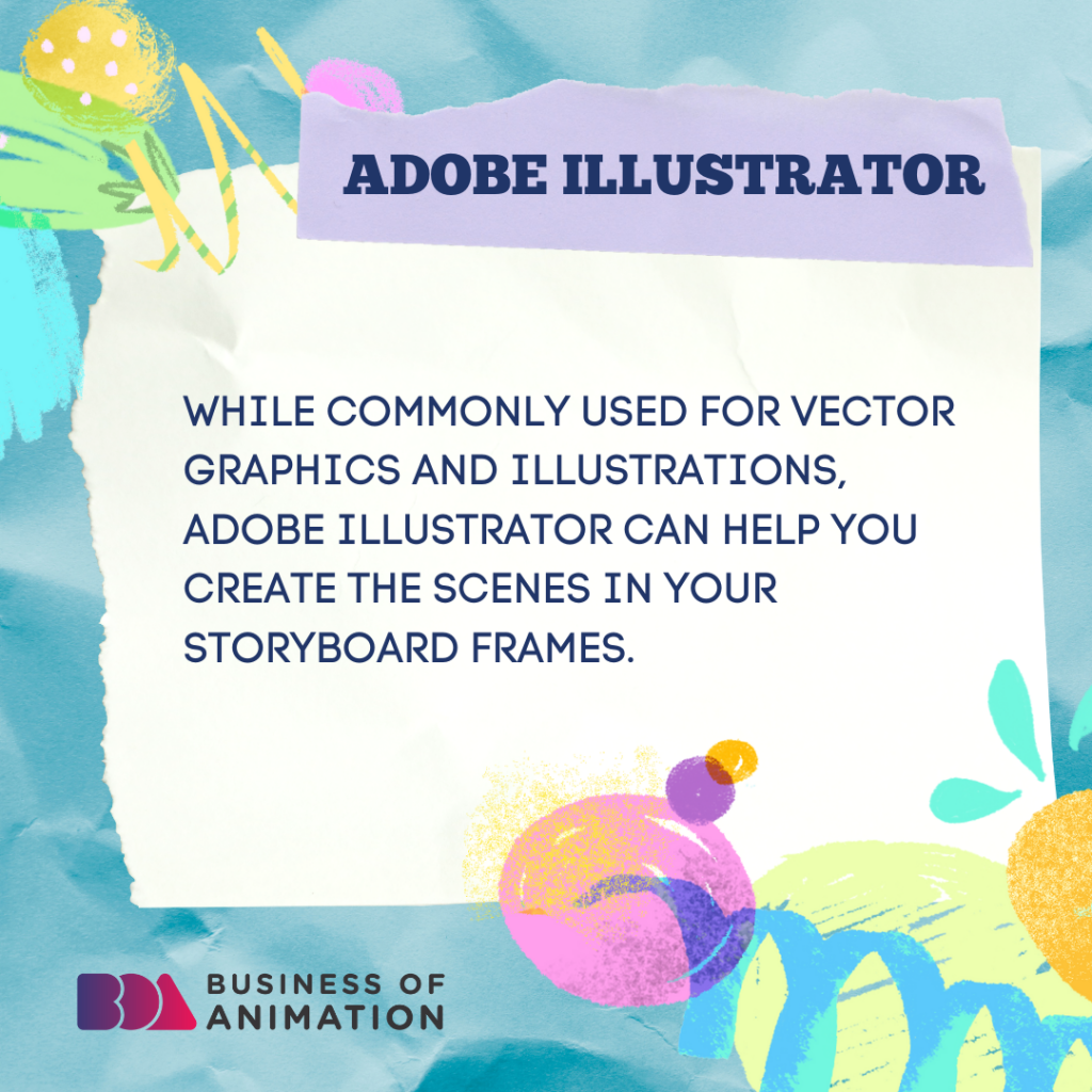 we recommend adobe illustrator for storyboarding software