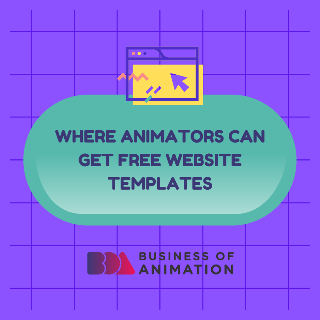 where animators can get website templates
