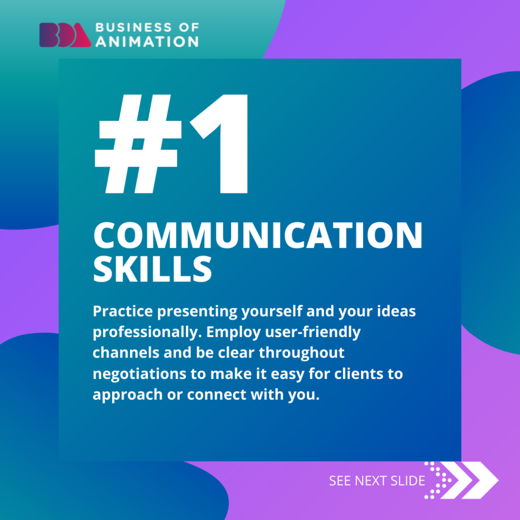 freelance animators can have an advantage with their communication skills