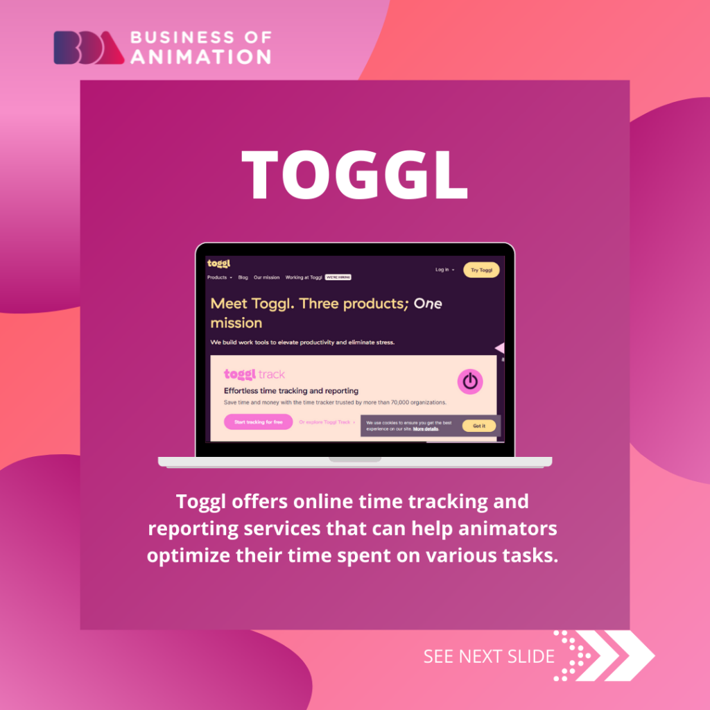 toggle helps animators track their time