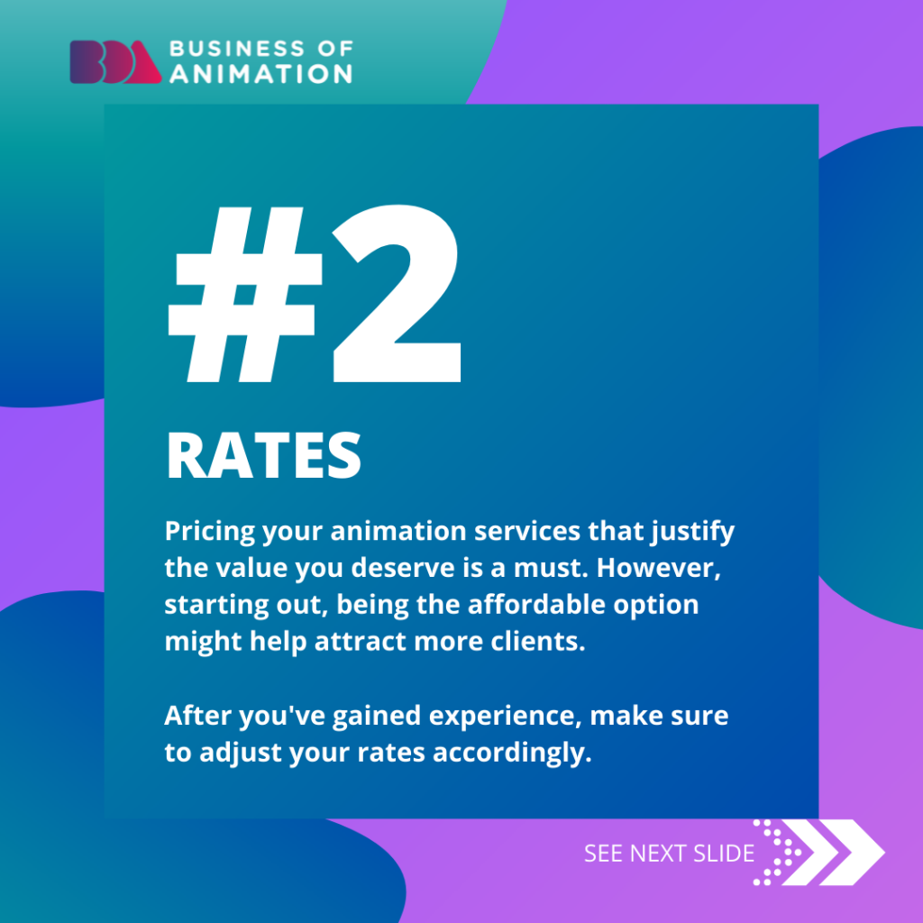 new freelance animators have an advantage with their rates