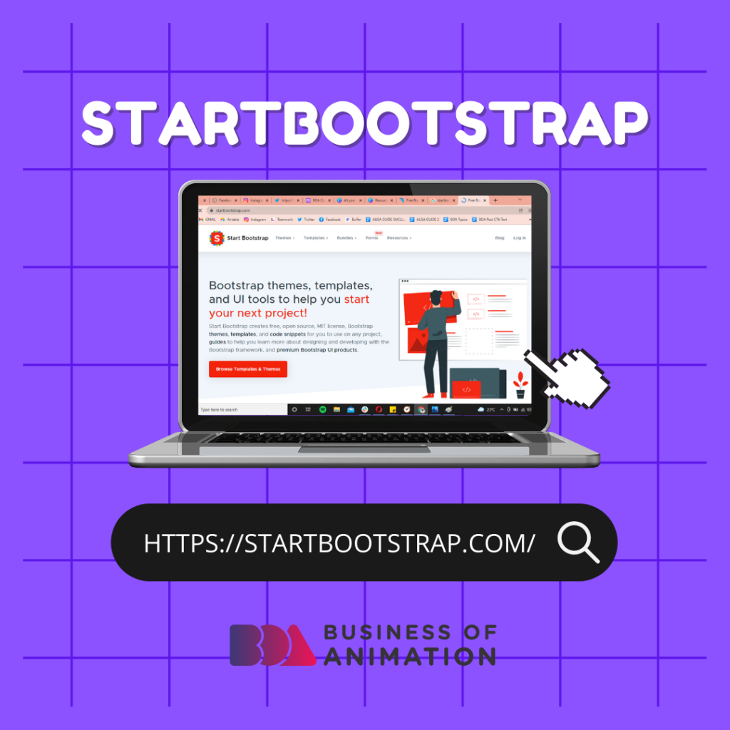 startbootstrap has a few animation website templates