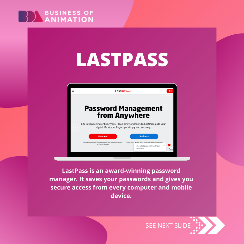 lastpass helps animators share passwords