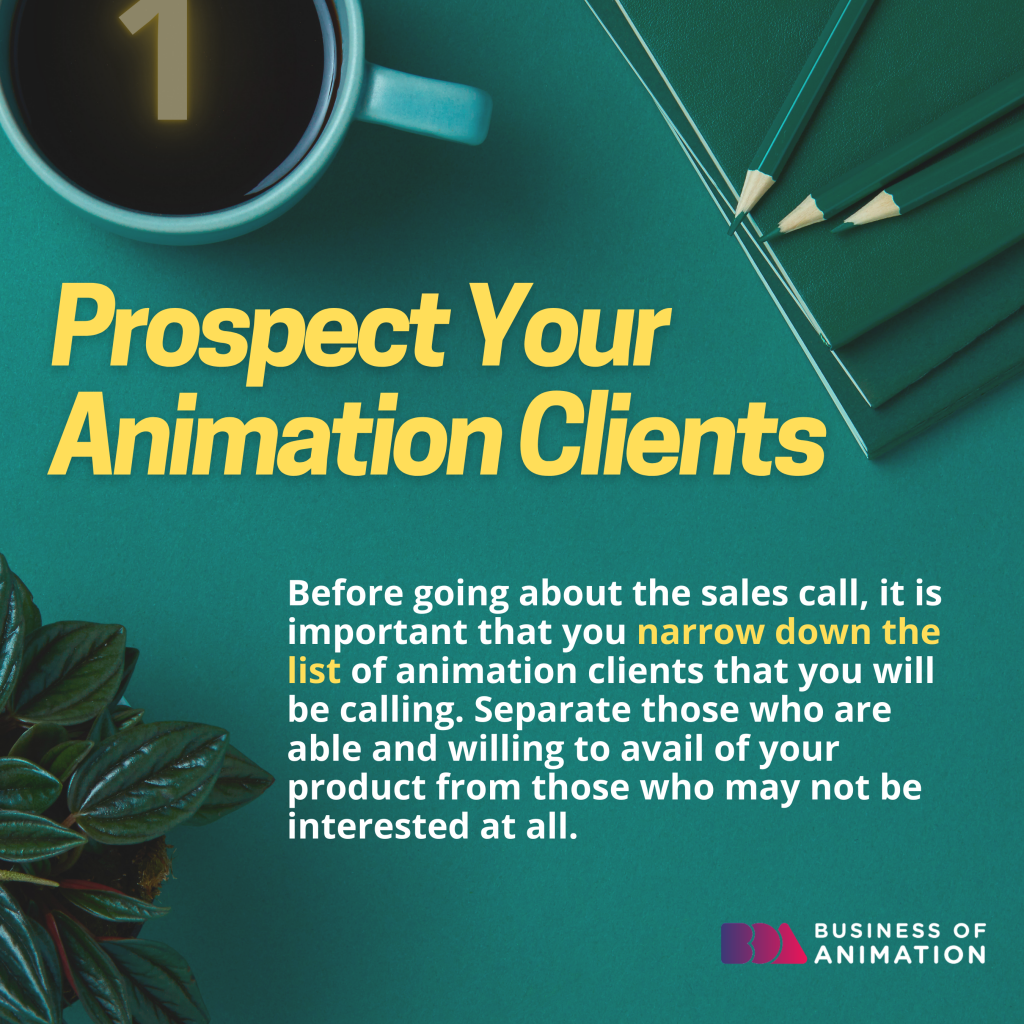 prospect your animation clients