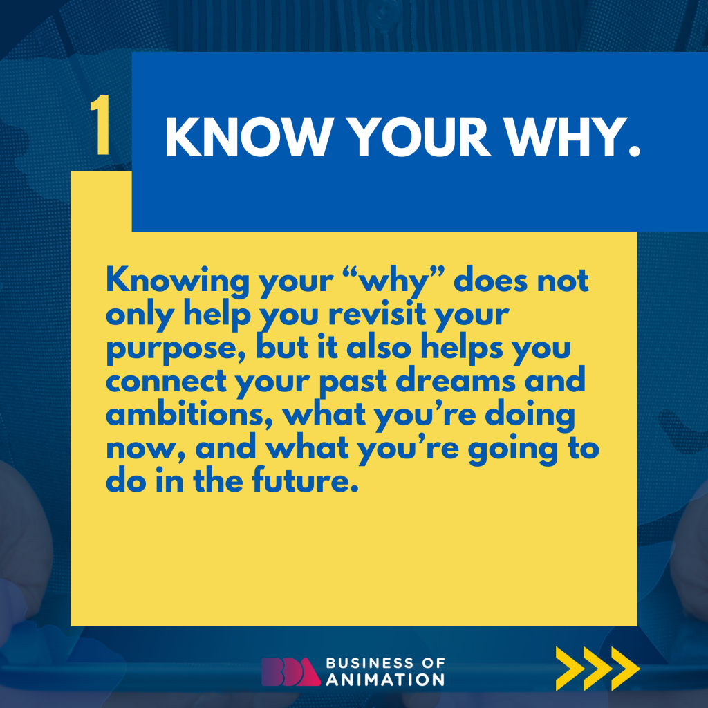 know your why when writing animation vision statements