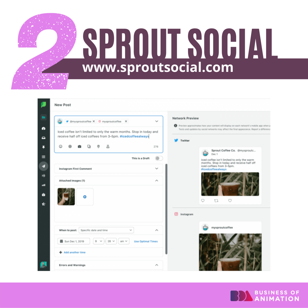 Social Media Management Tool Sprout Social