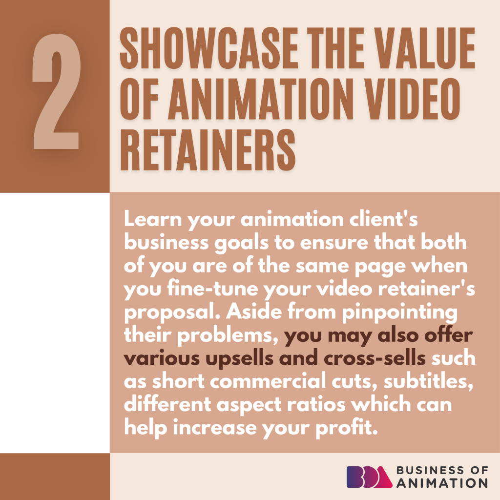 showcase the value of animation video retainers