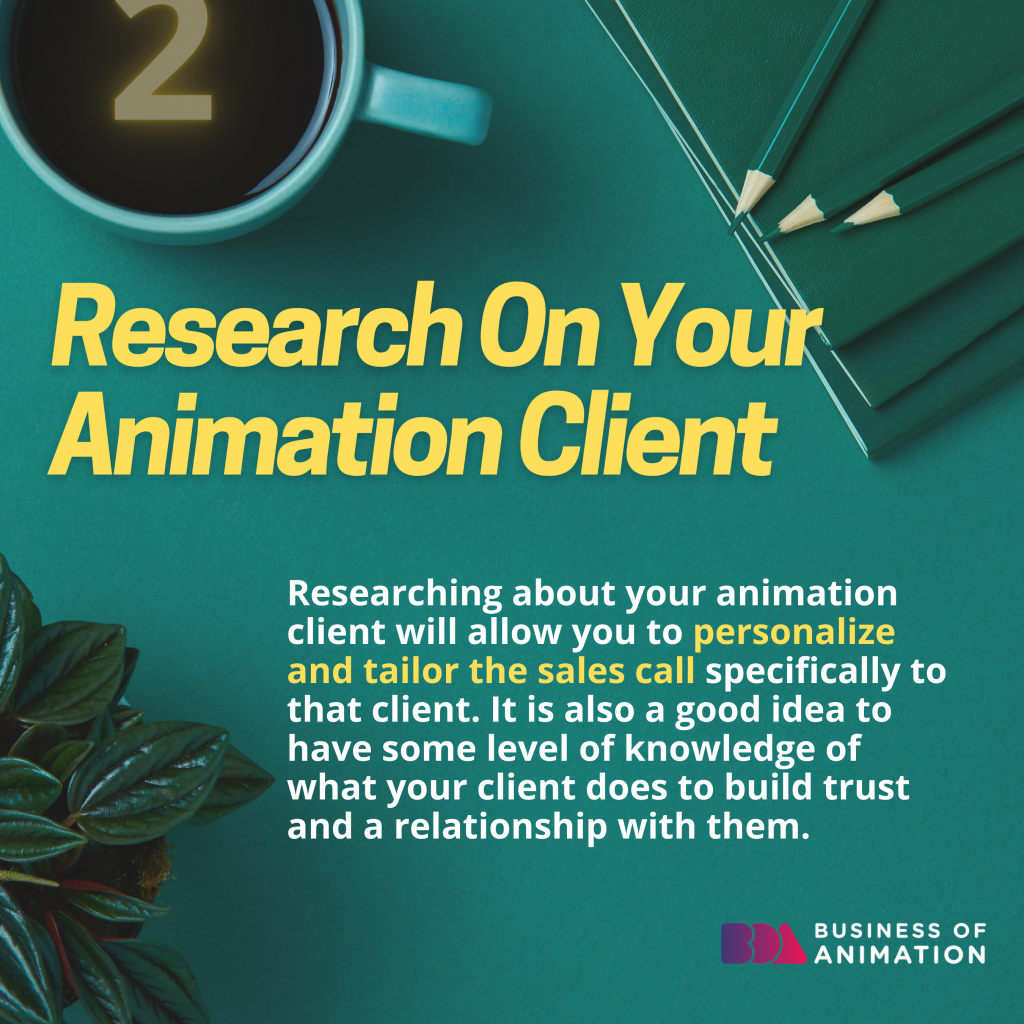 research on your animation client