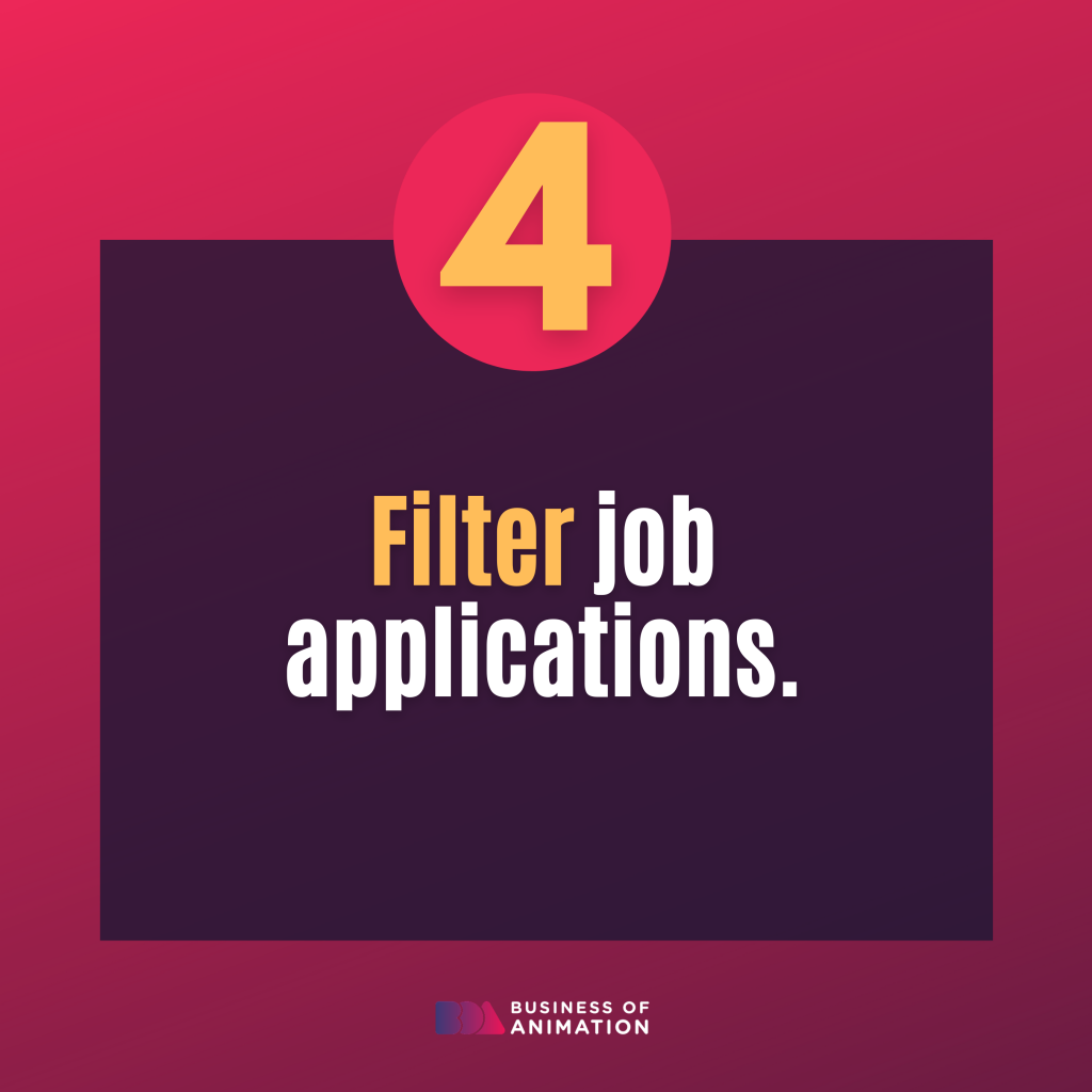 filter job applications