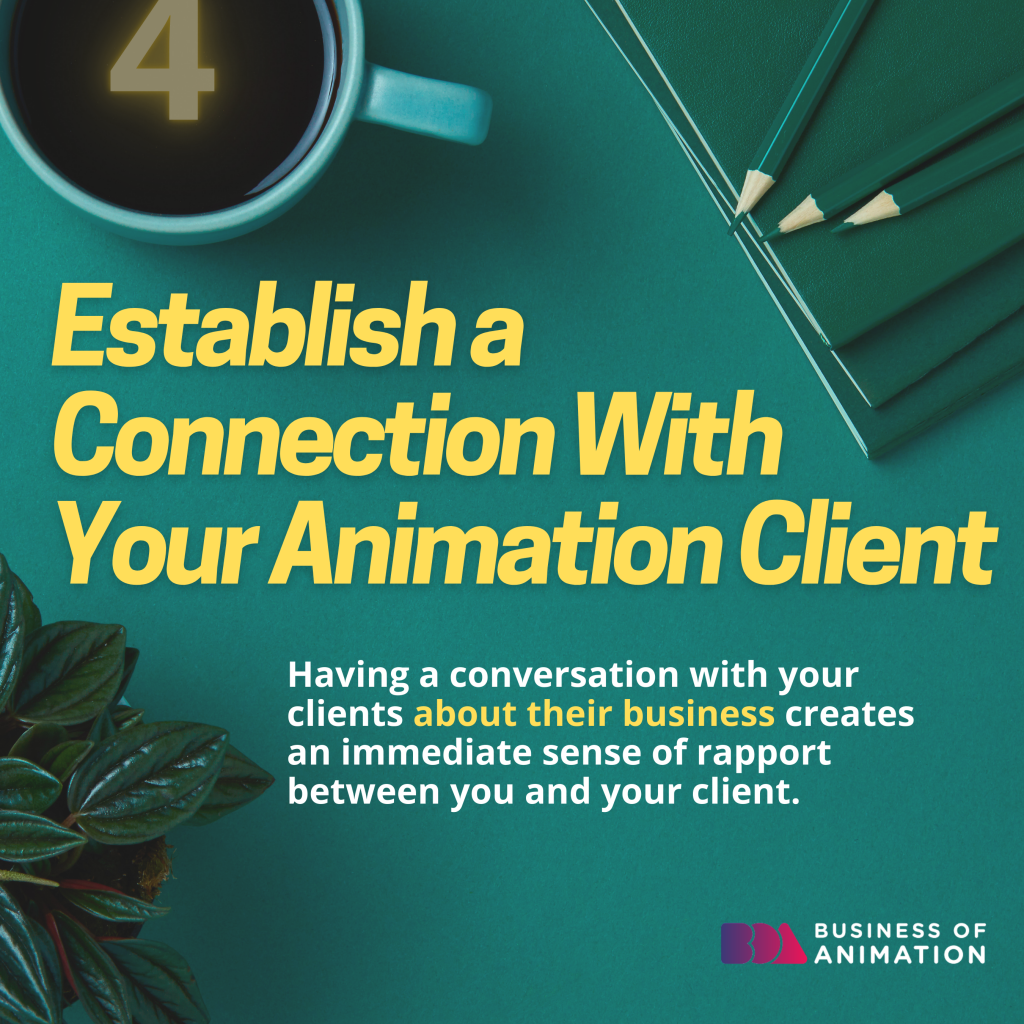 establish a connection with the animation client