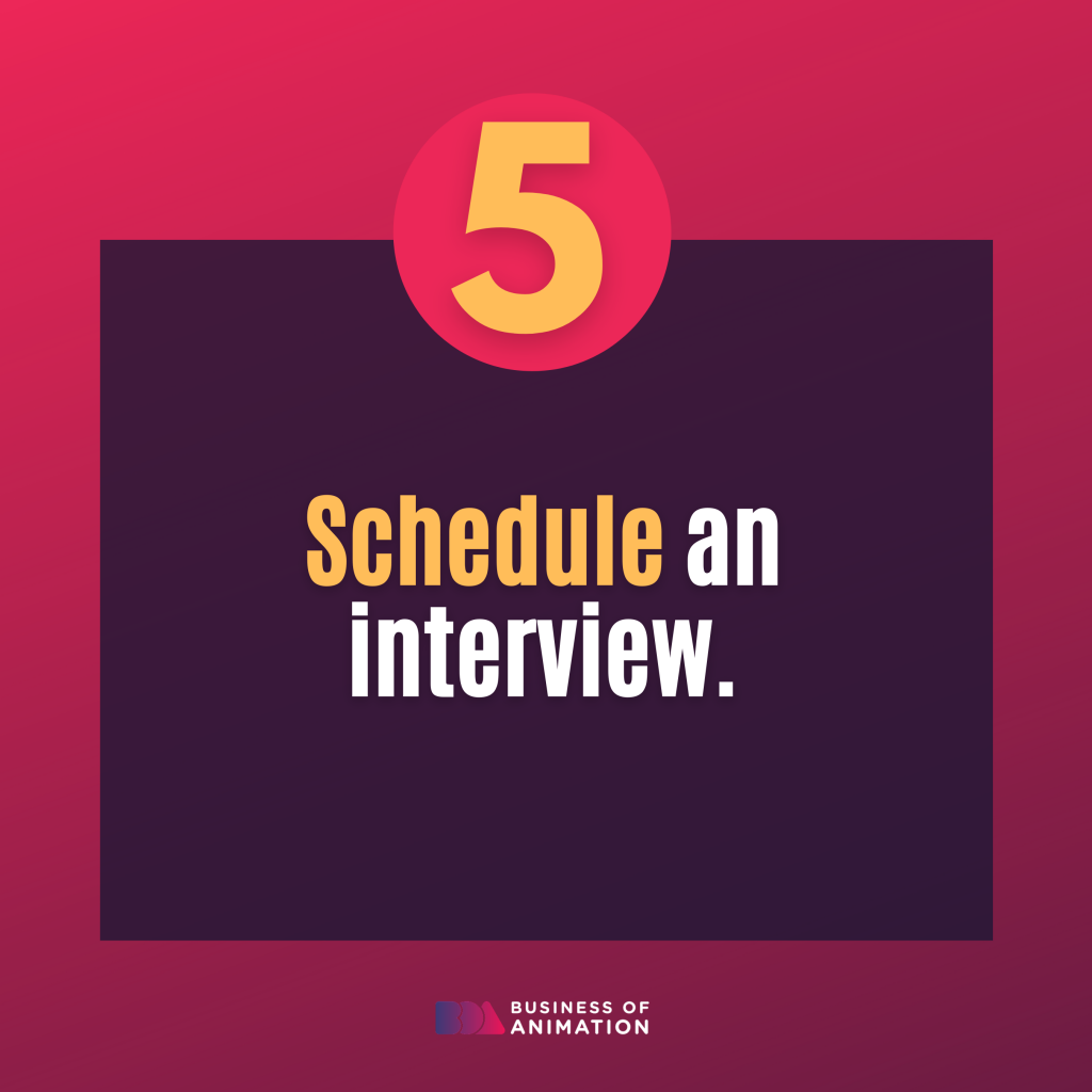 schedule an interview