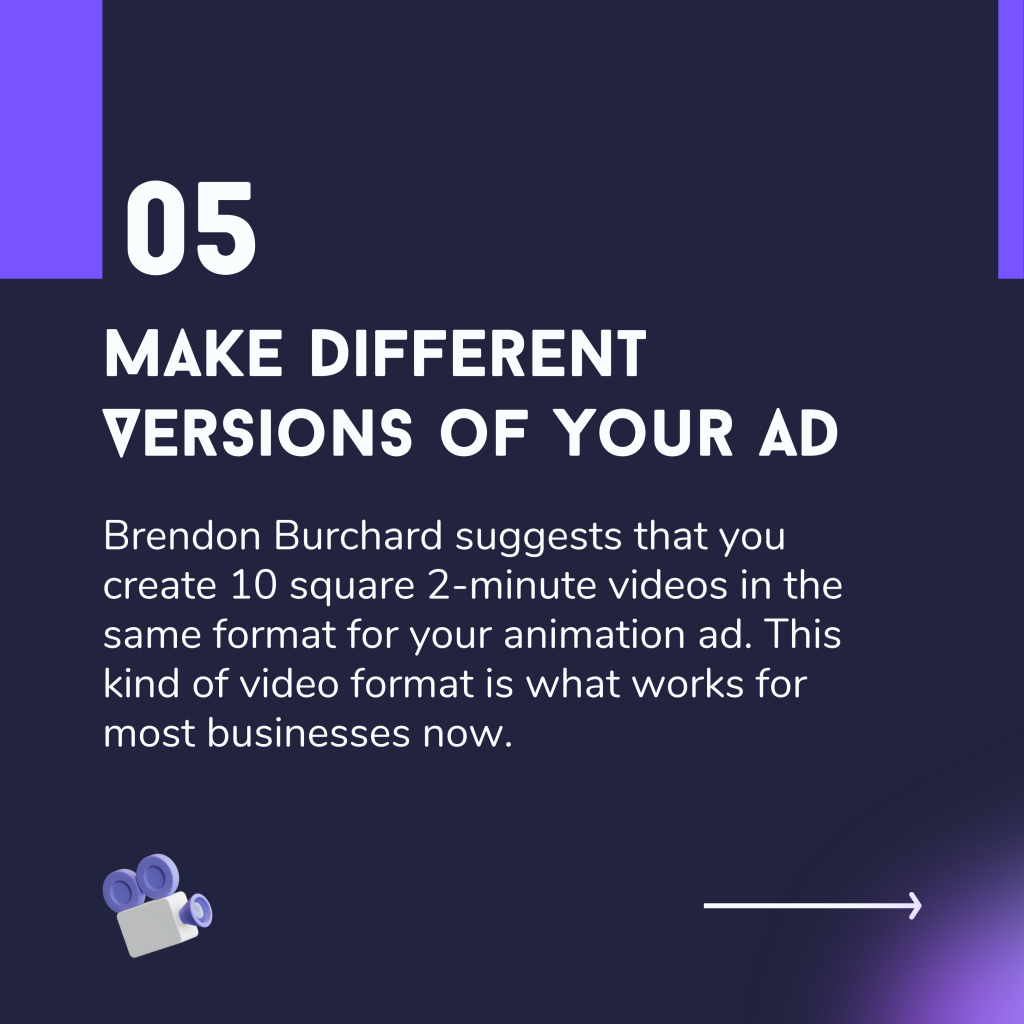 Step 5: Make different versions of your ad