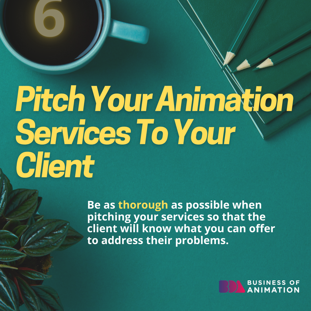 pitch your animation services to your client