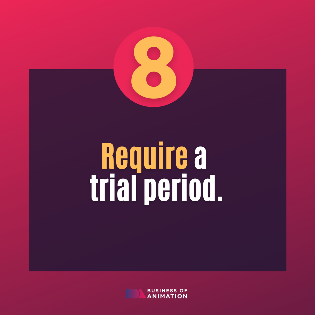 require a trial period