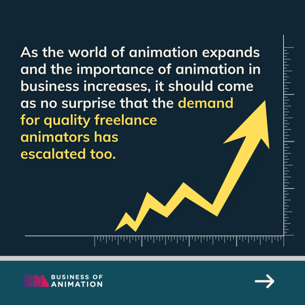 As the world of animation expands and the importance of animation in business increases, it should come as no surprise that the demand for quality freelance animators has escalated too.  