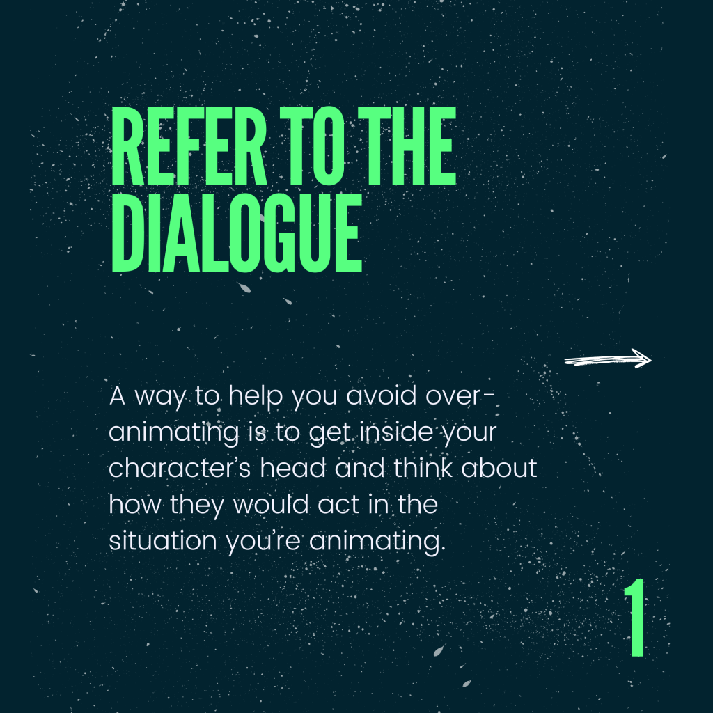 1. Refer to the dialogue
