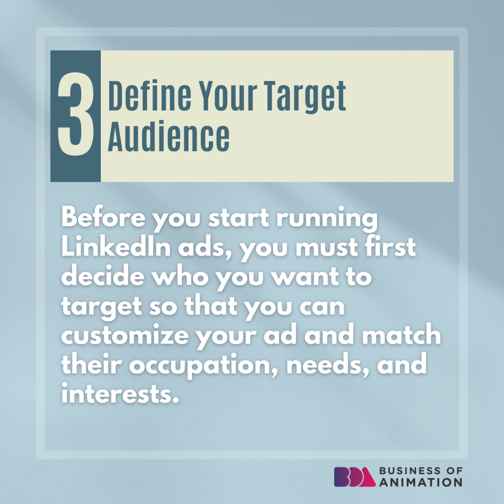 3. Define Your Target Audience