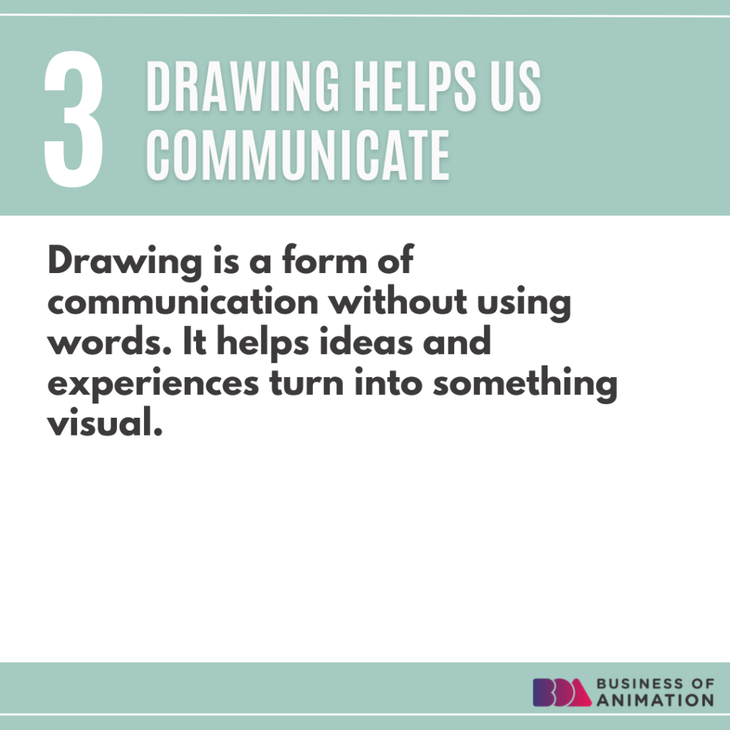 3. Drawing helps us communicate
