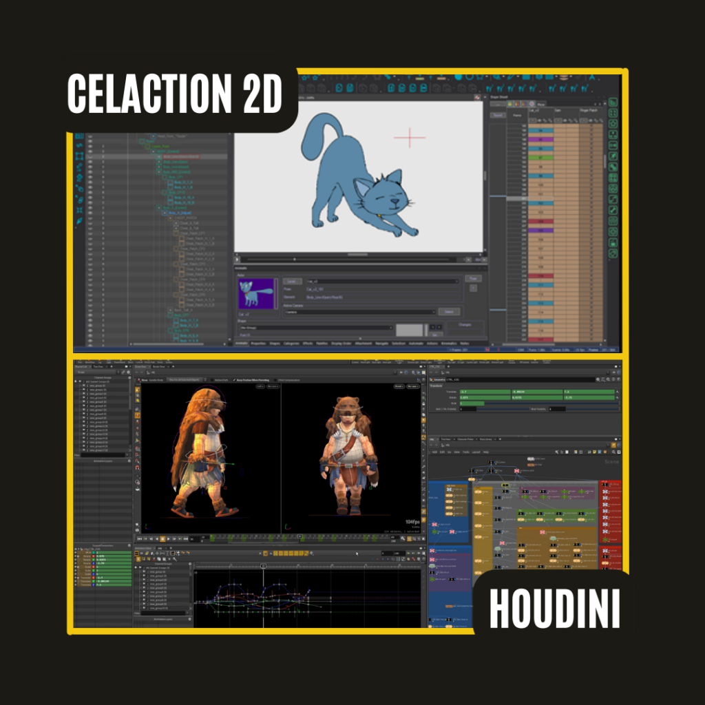 5. CelAction 2D
6. Houdini