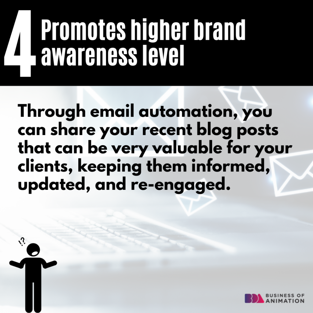 4. Promotes higher brand awareness level