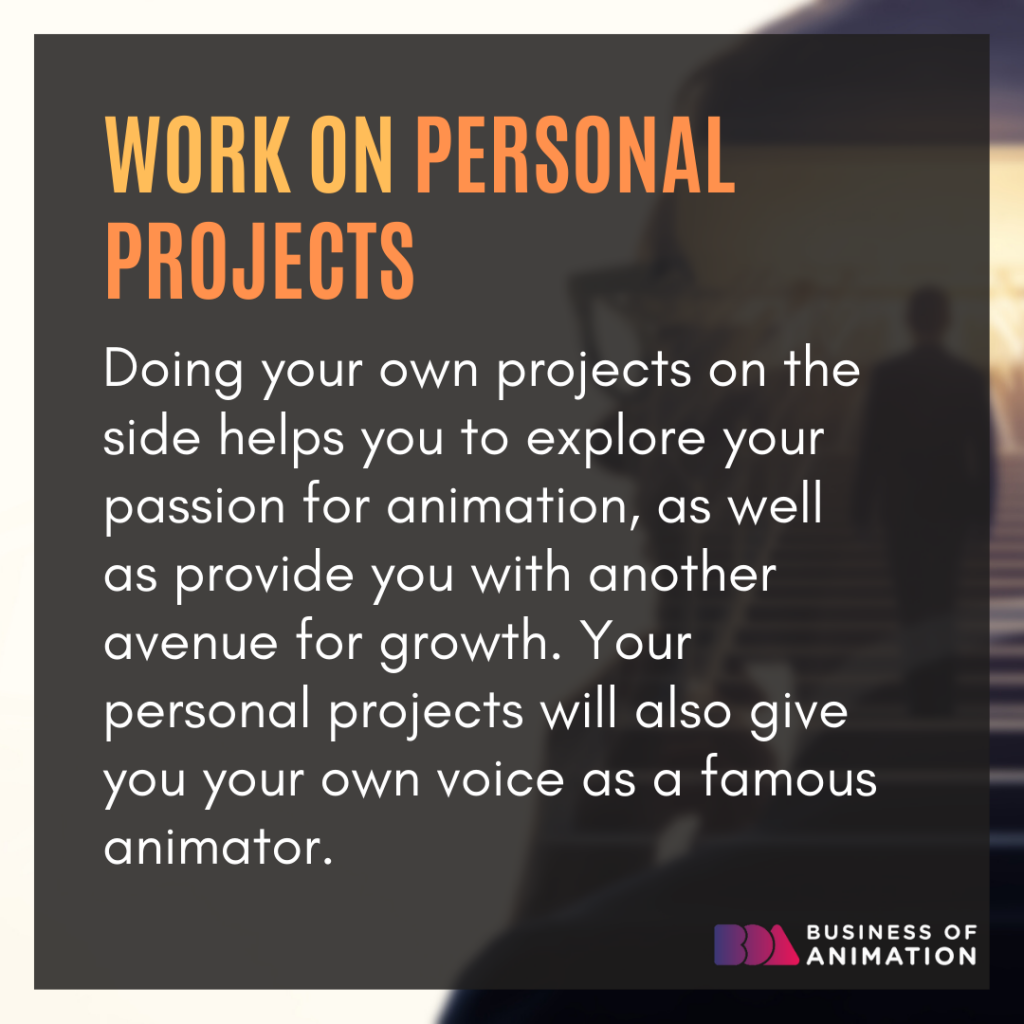 4. Work on personal projects