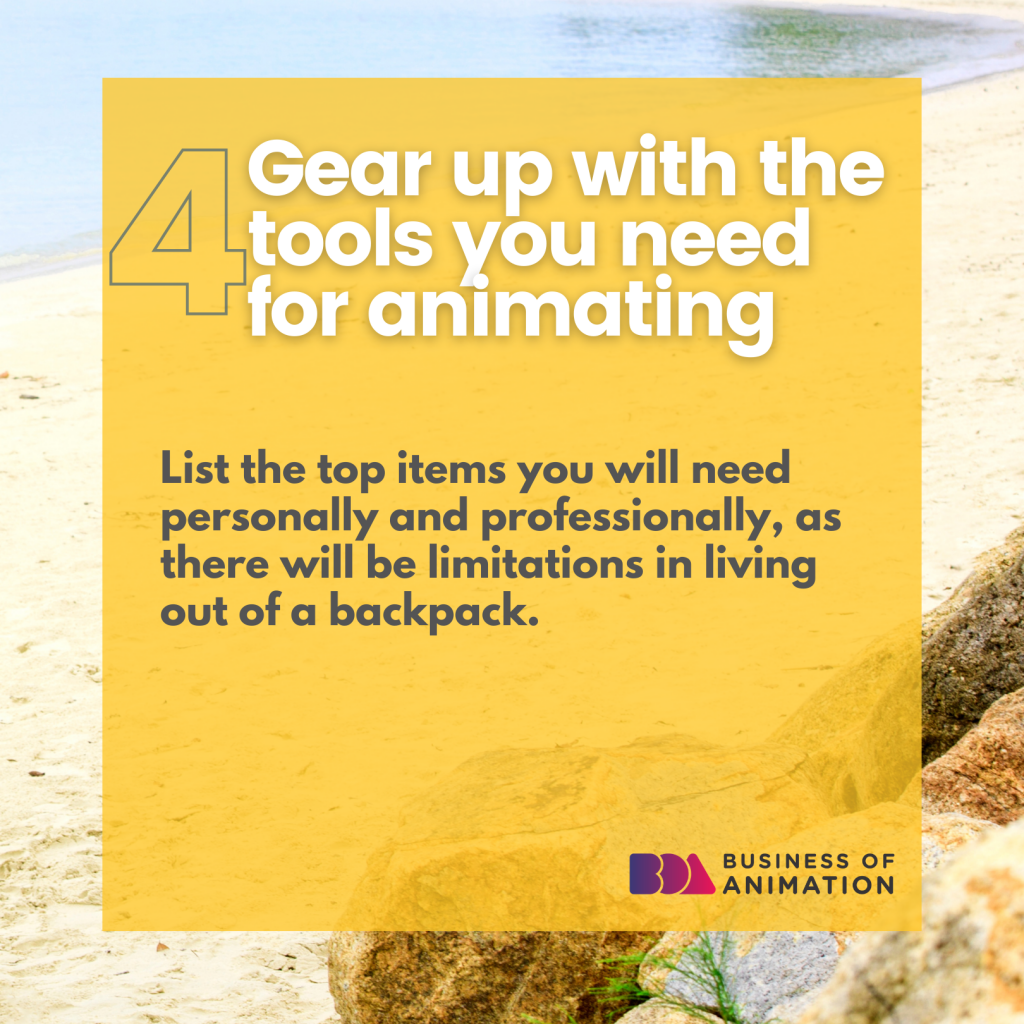 4. Gear up with the tools you need for animating