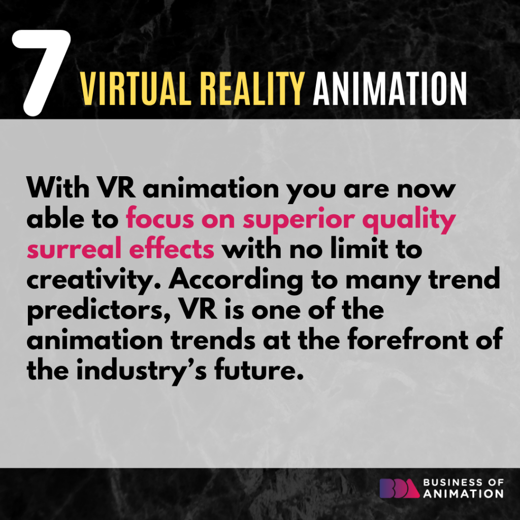 7. Virtual Reality Animation
