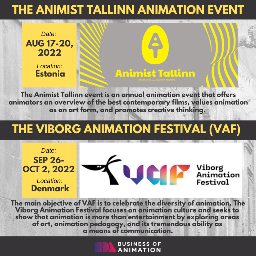 3. The Animist Tallinn Animation Event
4. The Viborg Animation Festival (VAF)