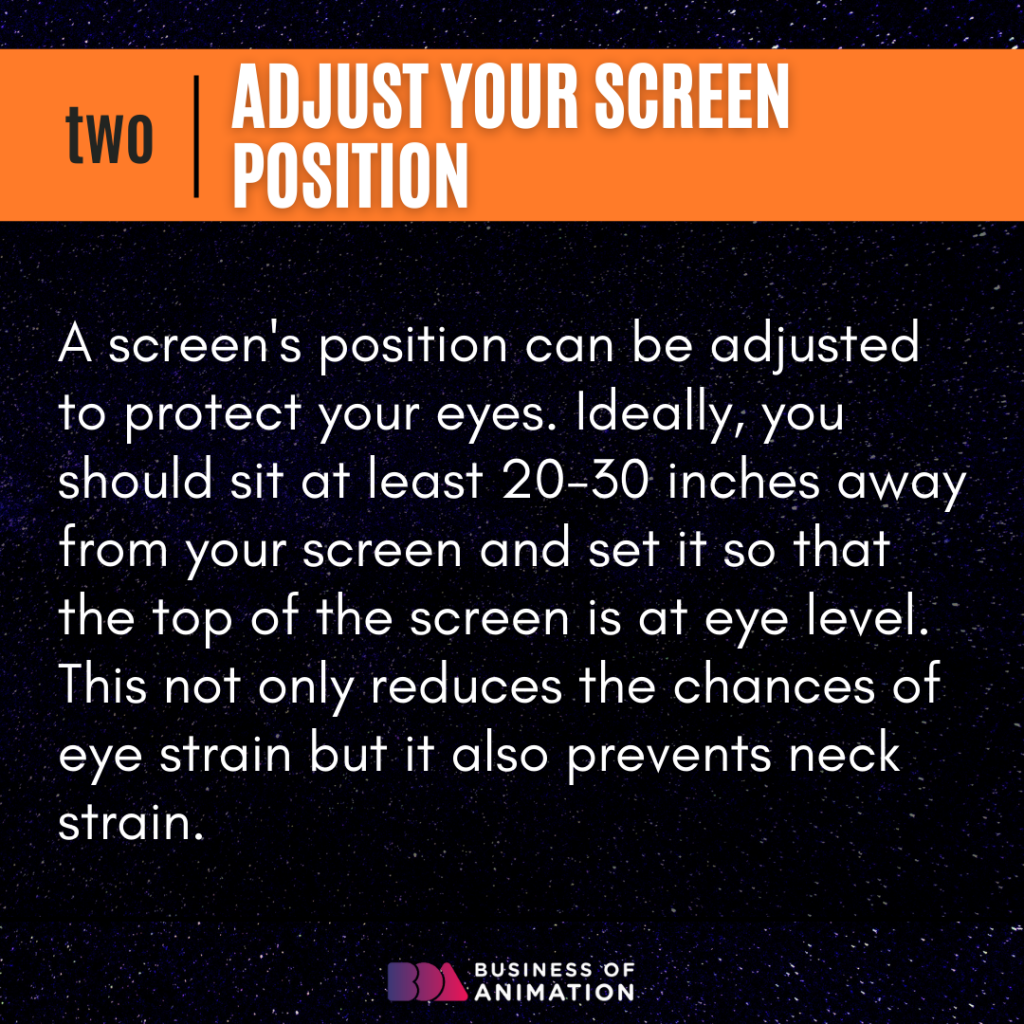 2. Adjust your screen position
