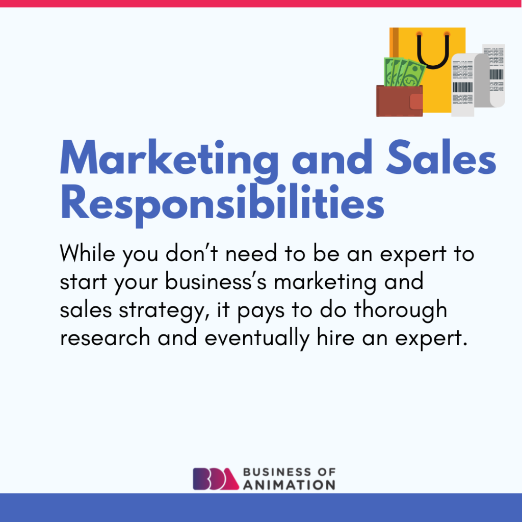 5. Marketing and Sales Responsibilities