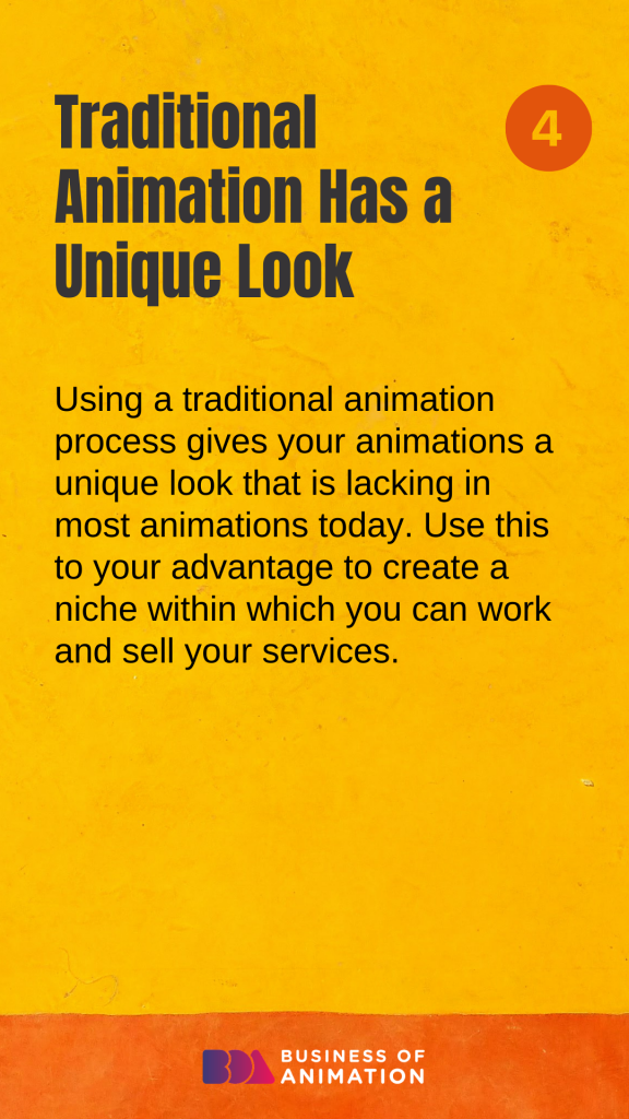 4. Traditional animation has a unique look