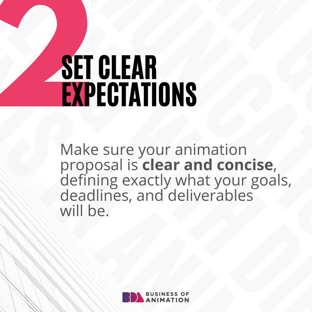 2. Set clear expectations