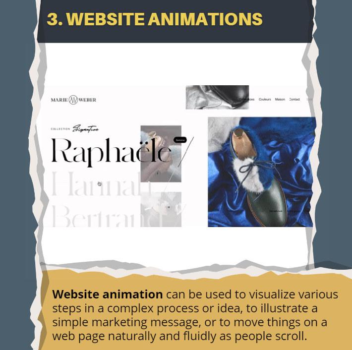 3. Website animations