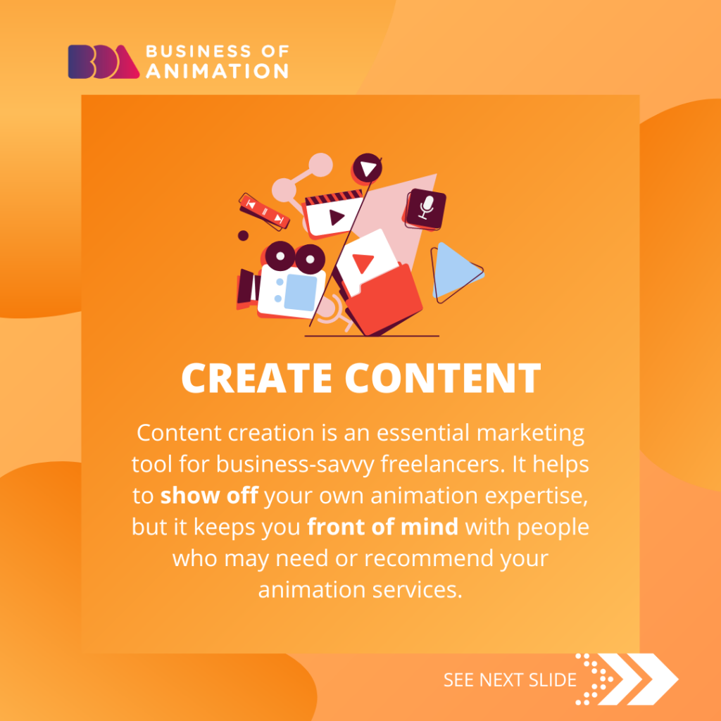 1. Create content