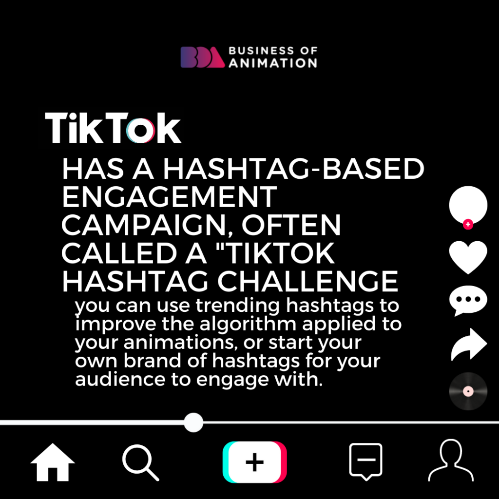 3. TikTok has a hashtag-based engagement campaign, often called a "TikTok Hashtag Challenge
