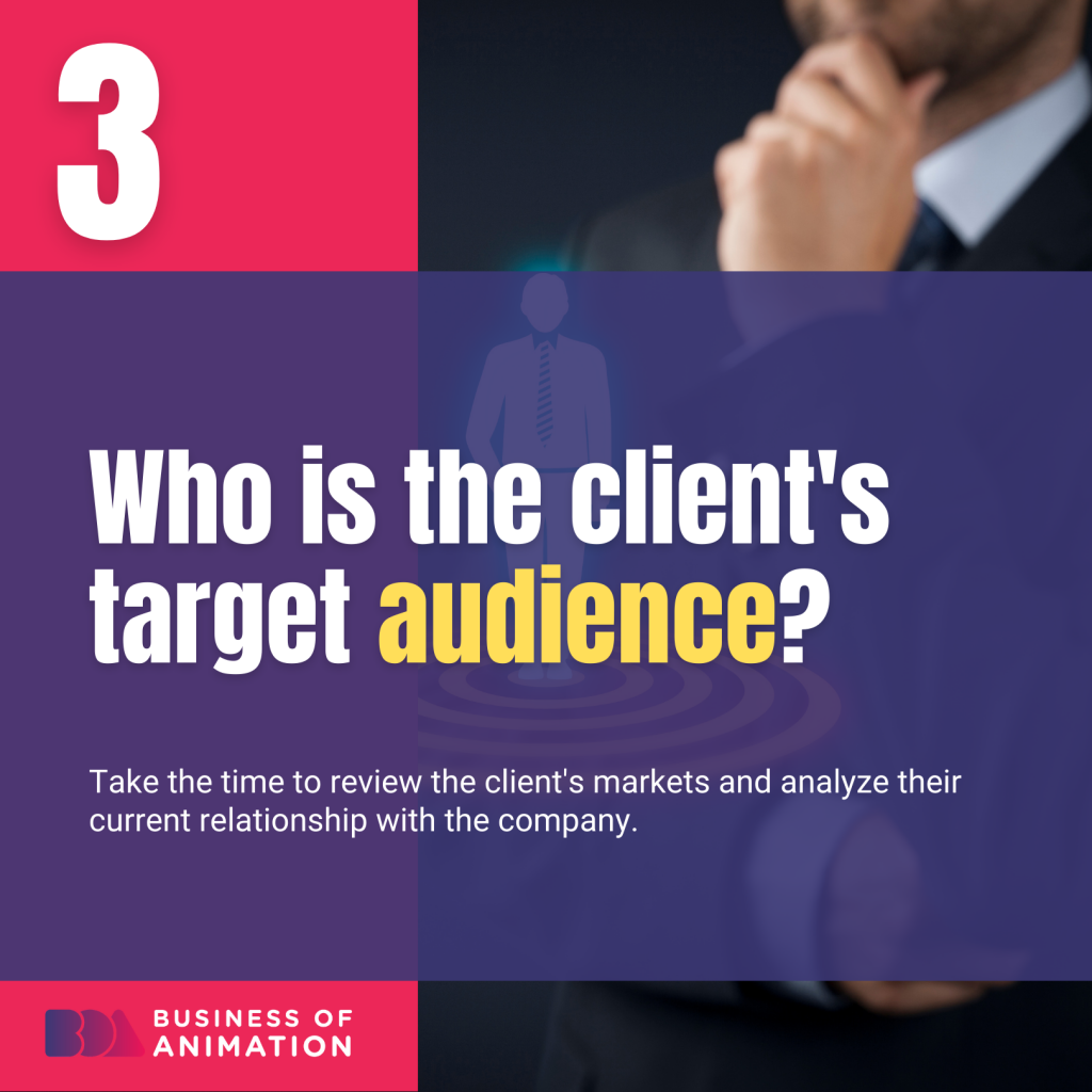 3. Who is the client's target audience?