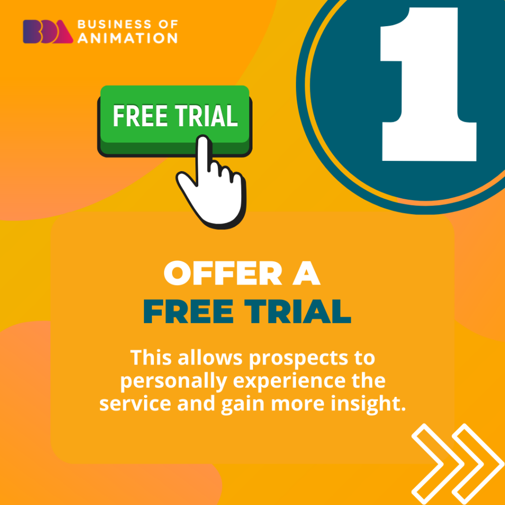 1. Offer a free trial