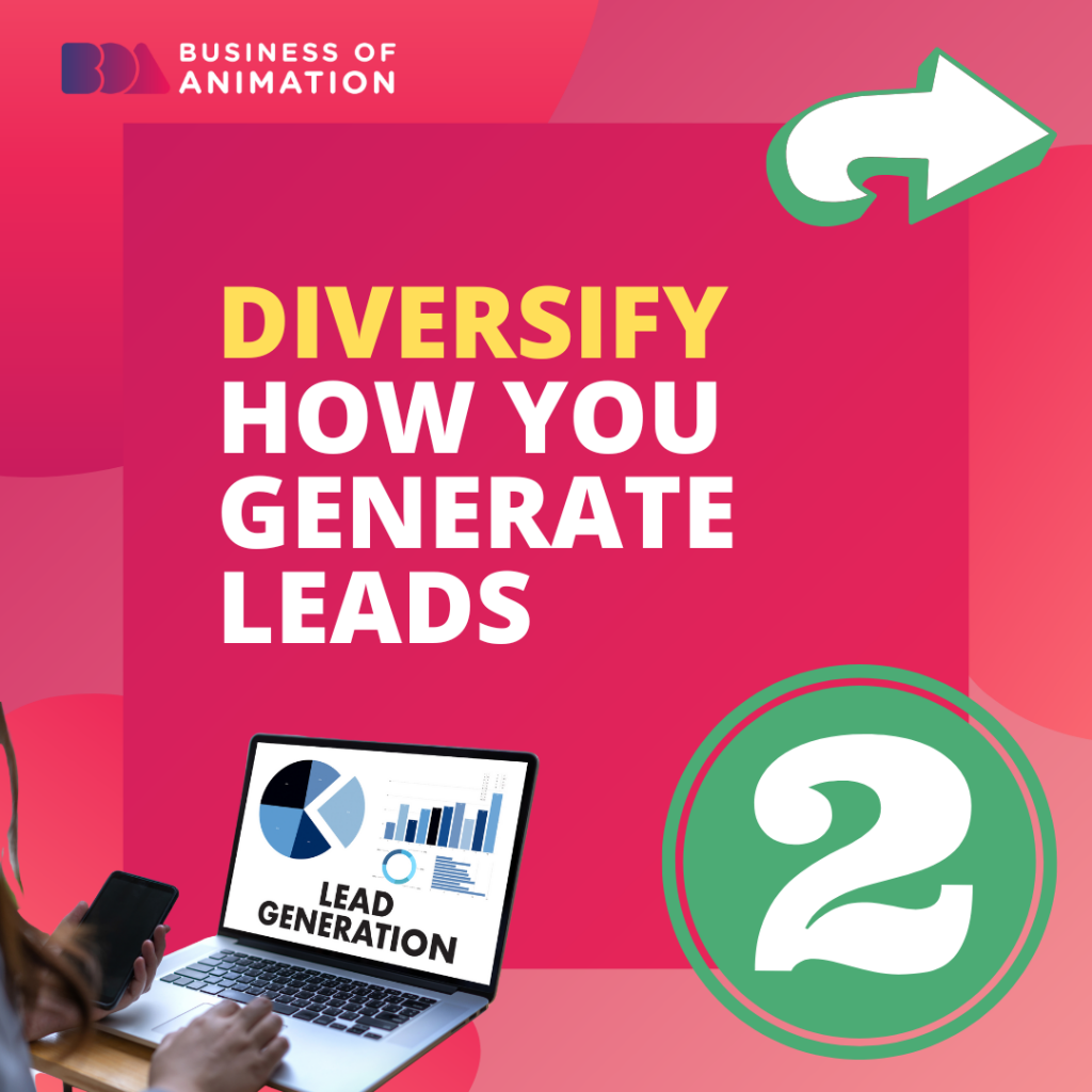 2. Diversify how you generate leads