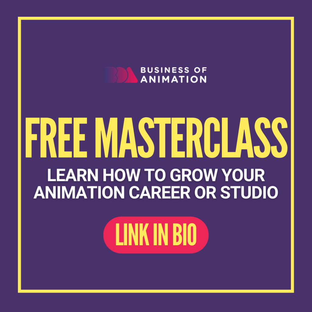 free masterclass
learn how to grow your animation career or studio
link in bio